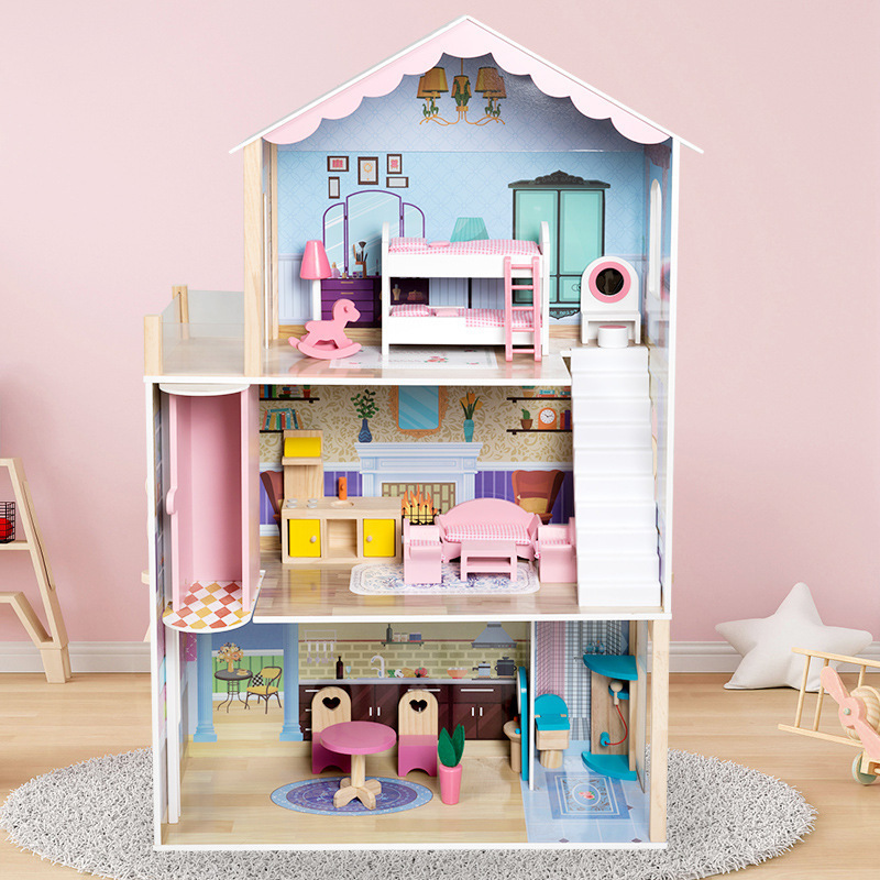 Suchen Sie nach einem großen mehrstufigen Holzpuppenhaus, um Ihre Einzelhandelsangebote zu verbessern?