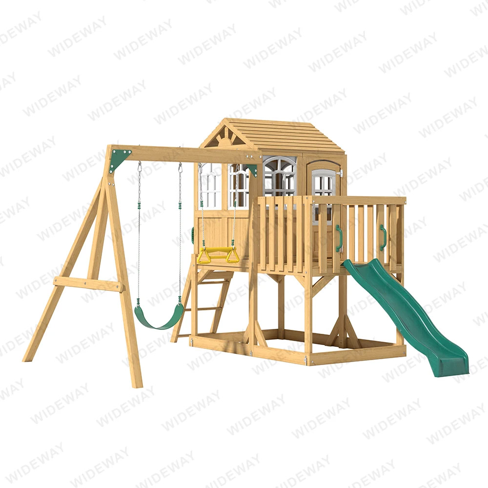 Holzkinder im Freien im Freien